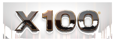 x 100 logo